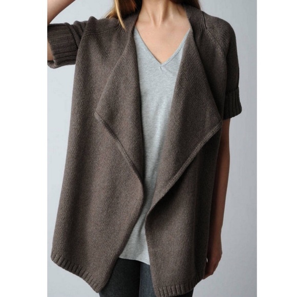 Vince Short Sleeve Open Drape Cardigan - Size XS - Picture 2 of 9